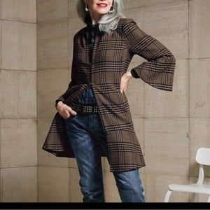 Cabi Fall 2020 Flounce Jacket 3902 Tartan Style Plaid‎